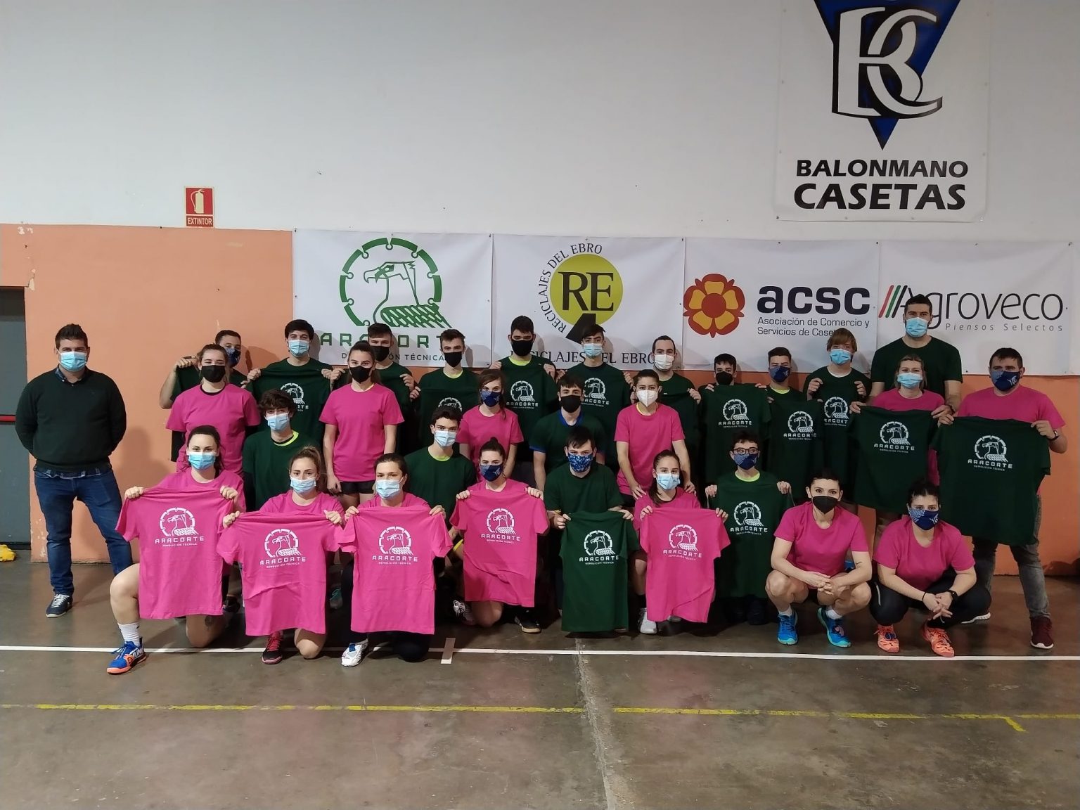 Patrocinio del equipo Balonmano Casetas